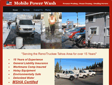 Tablet Screenshot of mobilepowerwashtruckee.com